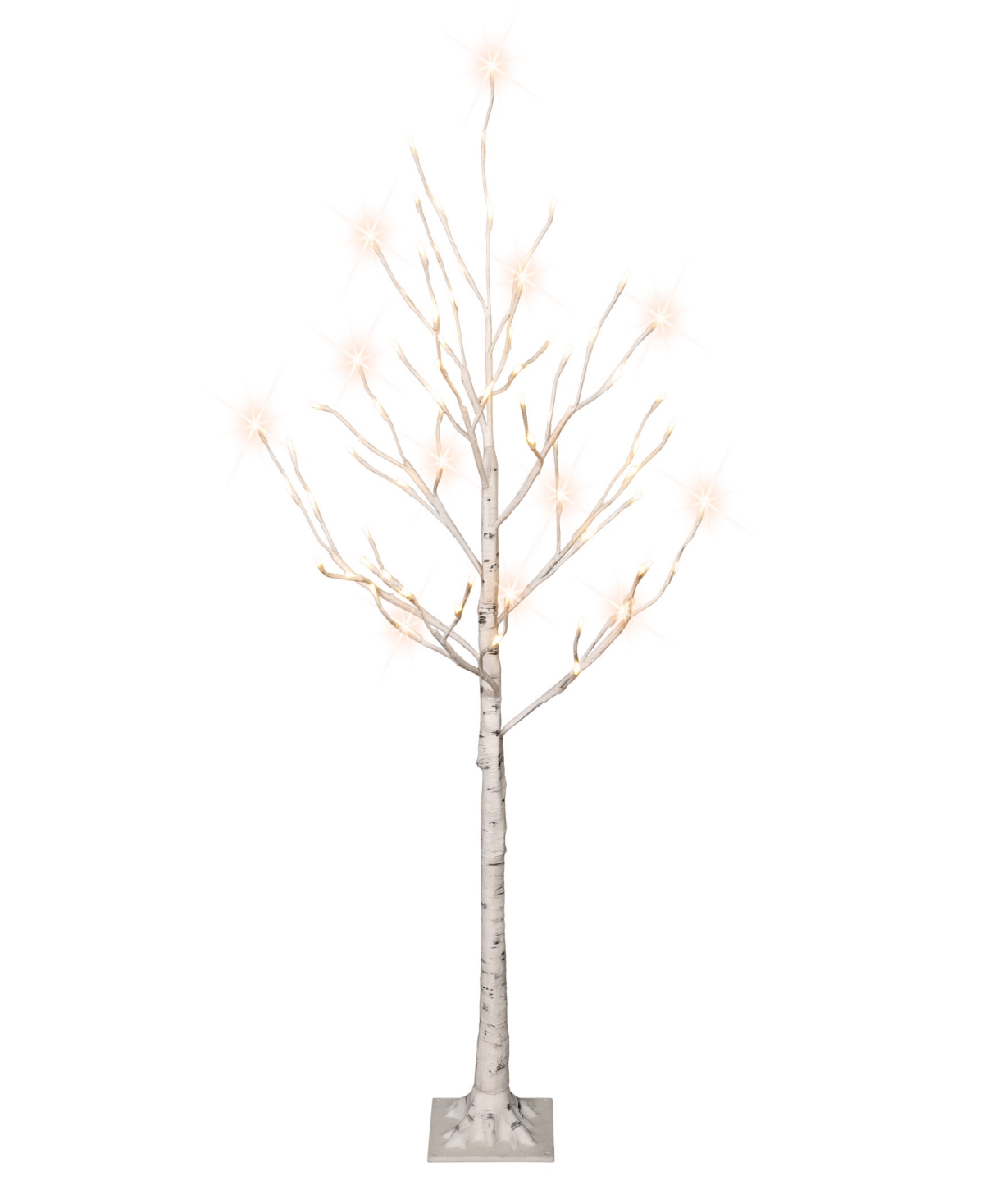 Puleo 4' Pre-lit Artificial Twig Tree In White