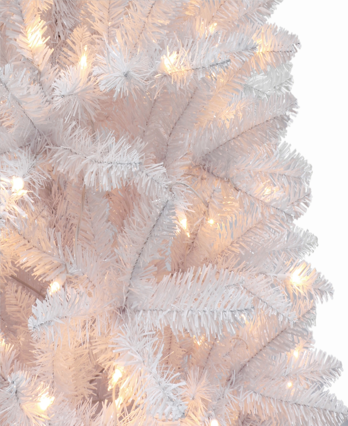 Puleo 6' Pre-lit Carson Artificial Pine Tree In White