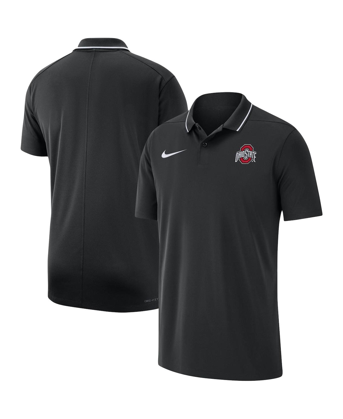 Nike Men's  Black Ohio State Buckeyes 2023 Coaches Performance Polo Shirt