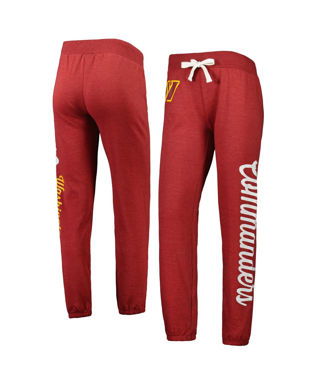 Shop G-iii 4her By Carl Banks Women's  Burgundy Washington Commanders Scrimmage Fleece Pants