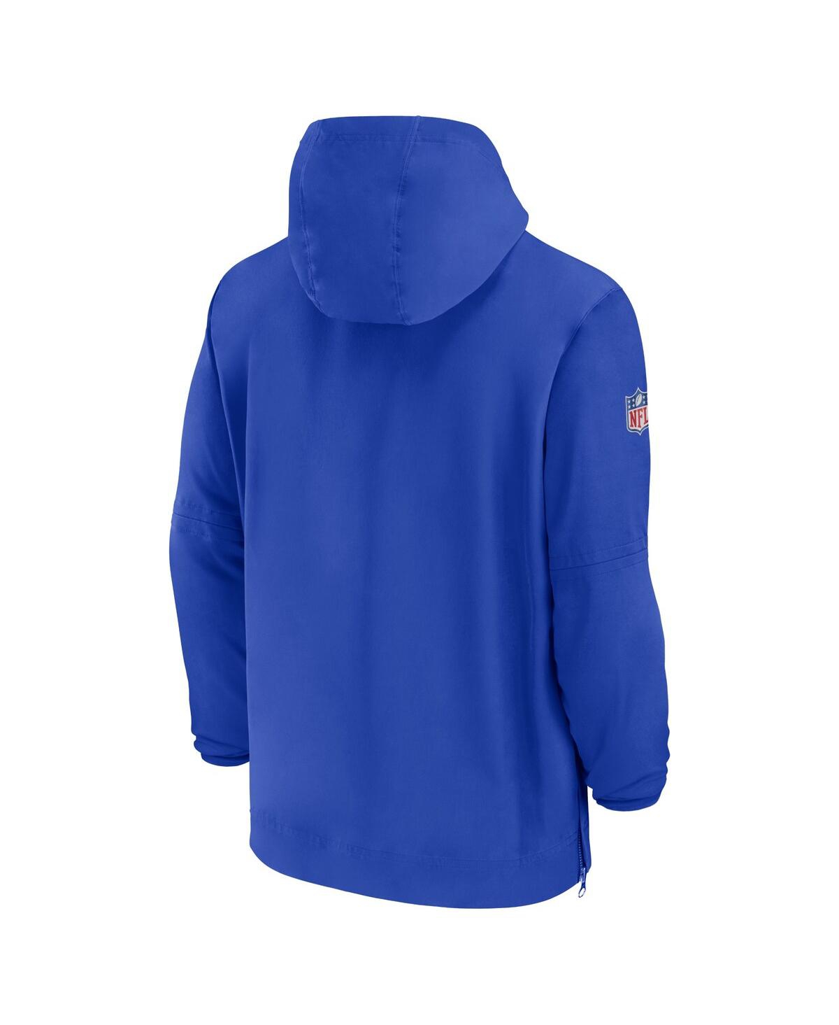 Men's NikeLos Angeles Rams Sideline Quarter-Zip Hoodie - Royal