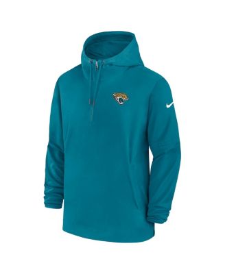 NSP 4573210821124 フード付きポリエステル製 ウェアのみ ブルー Ｍ Nike Men's Teal Jacksonville Jaguars Sideline Quarter-Zip Hoodie