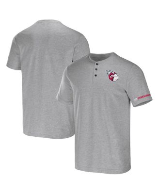 Men's Darius Rucker Collection by Heather Gray Cleveland Guardians Henley T-shirt
