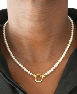 Cultured Freshwater Pearl (4mm) 17 Collar Necklace