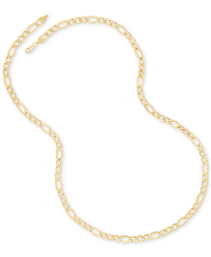 22 Figaro Link Necklace (5-3/4mm) in 14k Gold