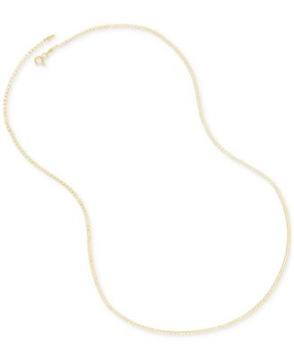 Polished 20" Curb Chain in Solid 10K Yellow Gold