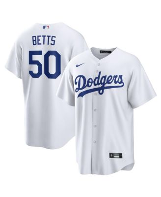 Nike MLB LA Dodgers Official Replica Home Short Sleeve V Neck T-Shirt  White