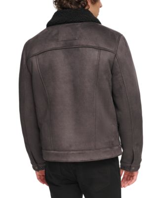 Levi's Men's Relaxed-Fit Faux-Shearling Trucker Jacket - Macy's
