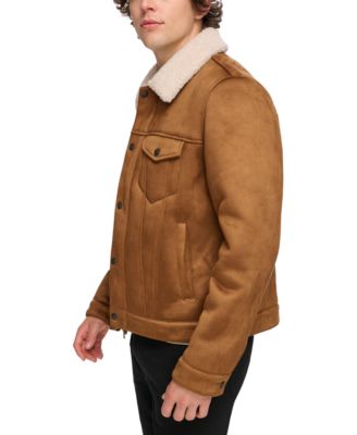 Men's Relaxed-Fit Faux-Shearling Trucker Jacket  