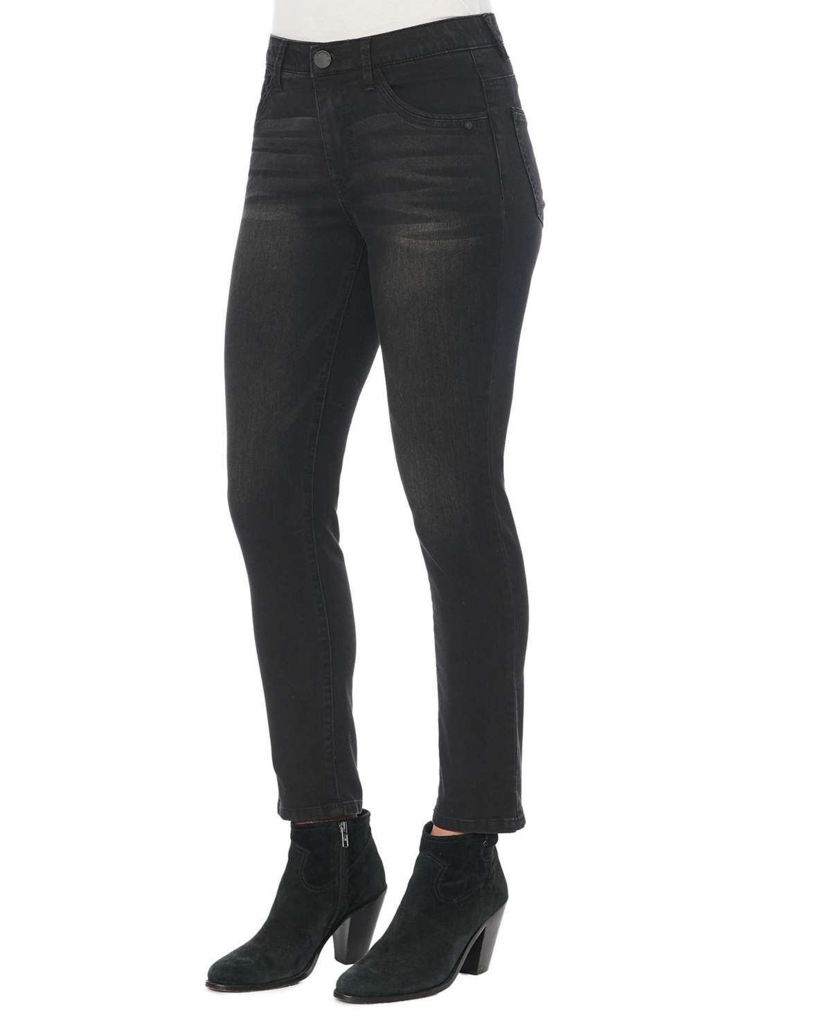 Shop Democracy Women's Ab Solution High Rise Skinny Jeans In Black