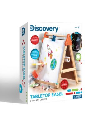 3-in-1 Tabletop Dry Erase Chalkboard Painting Art Easel, Wood Frame