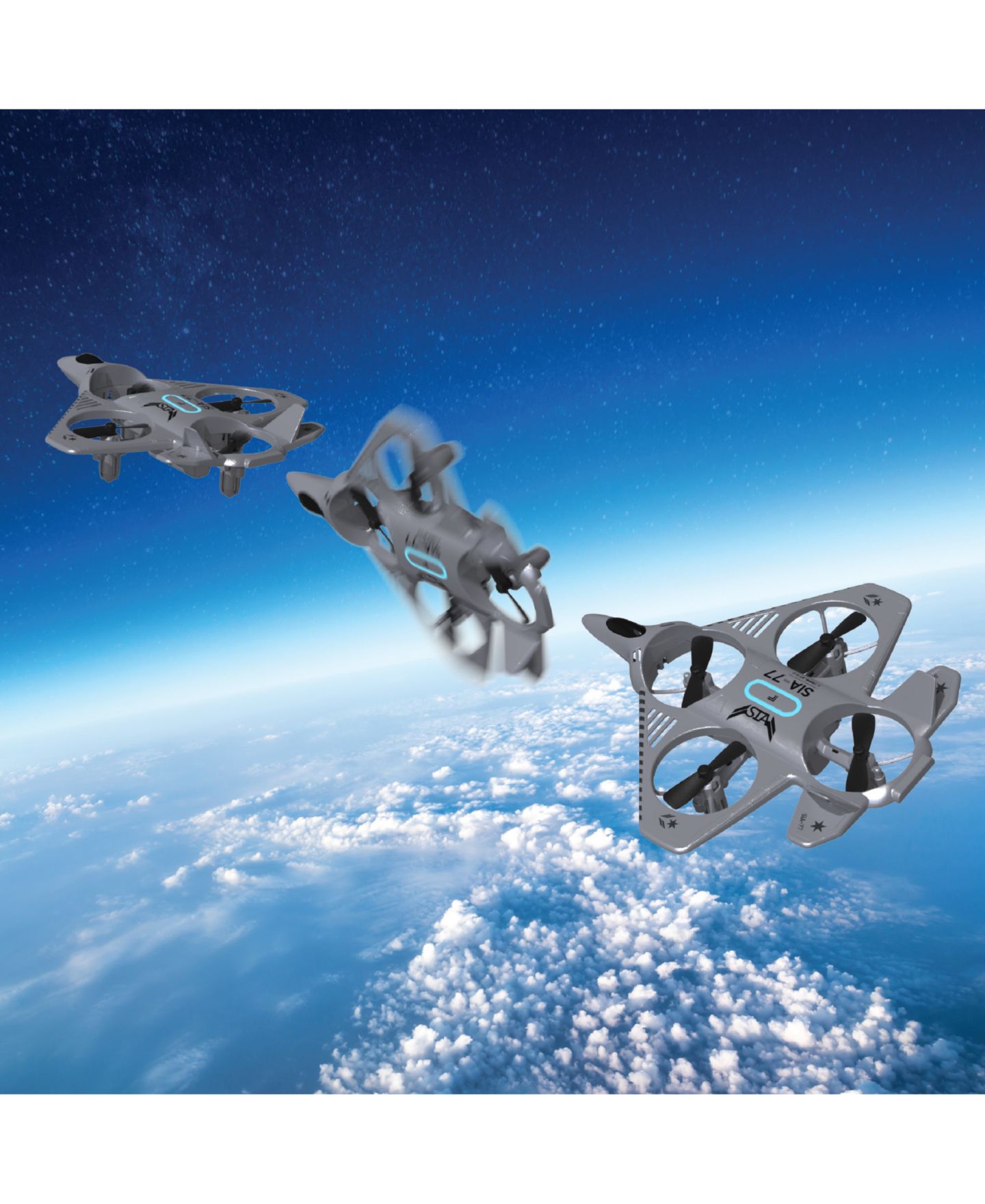 Детская игрушка Sharper Image X-Treme Jet X-2 Remote Control Rechargeable LED Drone — фото 5