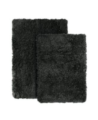 Ultra Soft Non Slip Shaggy 2 Piece Bath Rug Set, Small 17x24 & Medium 20x32