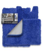 20x34 Low Chenille Memory Foam Bath Rug Gray Stripe - Threshold™
