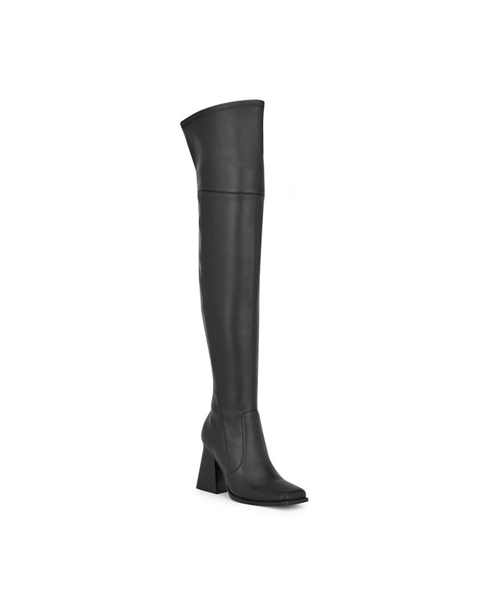 Nine West Women's Begone Block Heel Over the Knee Dress Boots Macy's