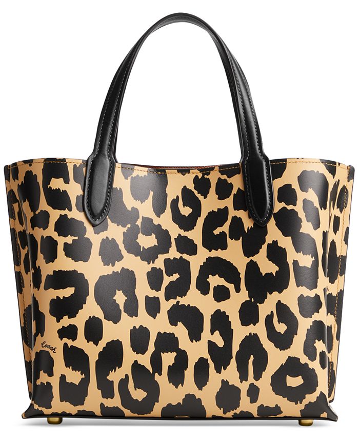 COACH Willow Leopard Print Tote Bag 24