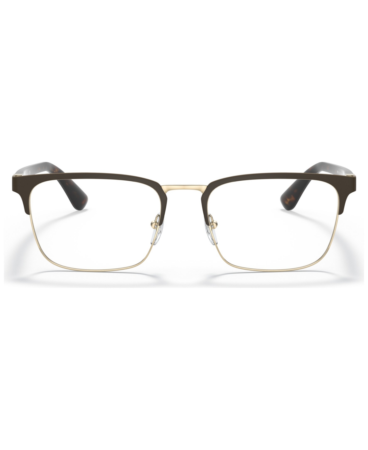Prada Men's Heritage Eyeglasses, Pr 54tv 55 In Matte Burnished,pale Gold