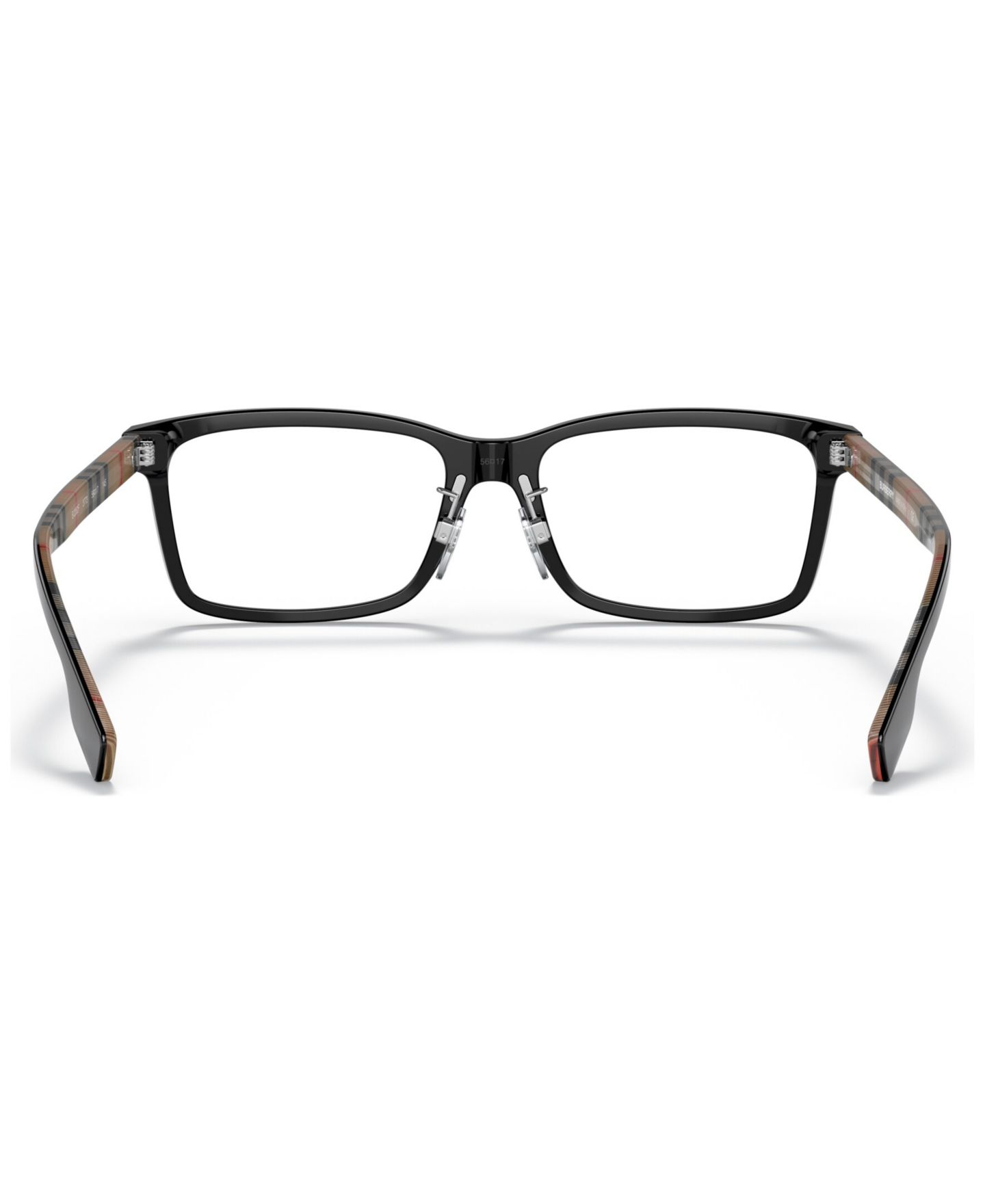 Мужские очки Burberry Man Rectangle Plastic BE2352F Foster Eyeglasses, цвет: Чёрный — фото 3