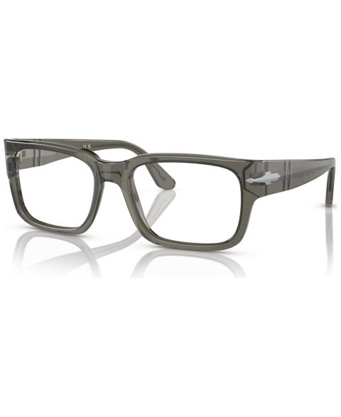 Мужские очки Persol Man Rectangle Plastic PO3315V Eyeglasses, цвет: Прозрачный серо-коричневый серый