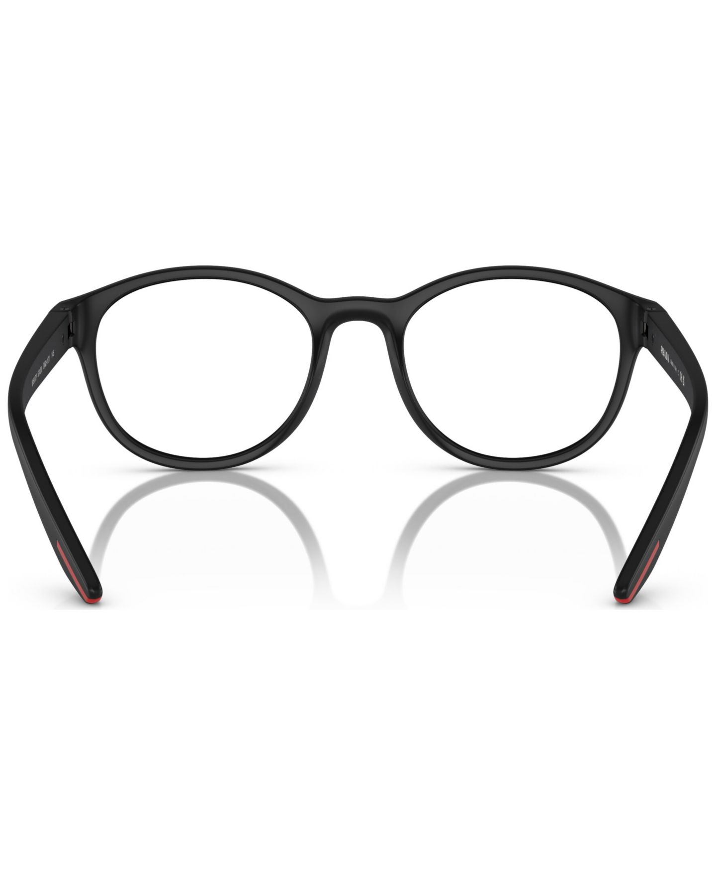 Мужские очки PRADA LINEA ROSSA Man Panthos Plastic PS 07PV Eyeglasses, цвет: Чёрный каучуковый — фото 3