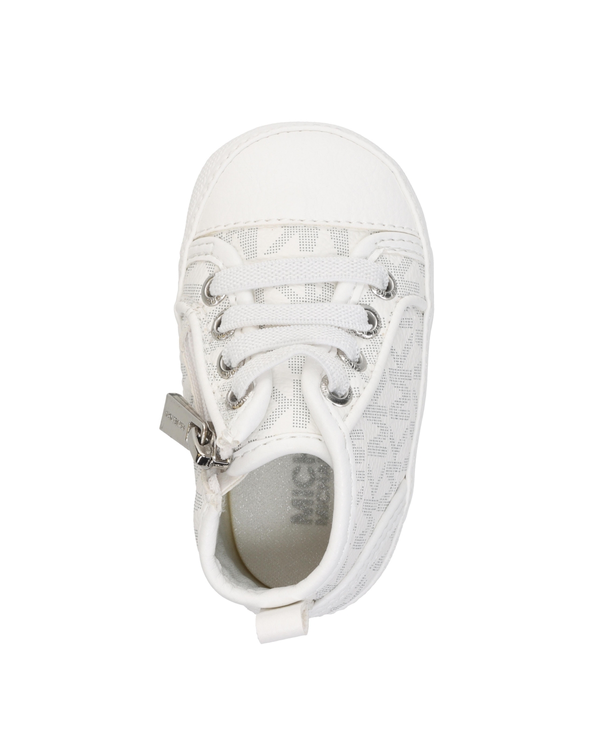 Michael Michael Kors Baby Split Logo Repeat High Top Sneaker Crib Shoes