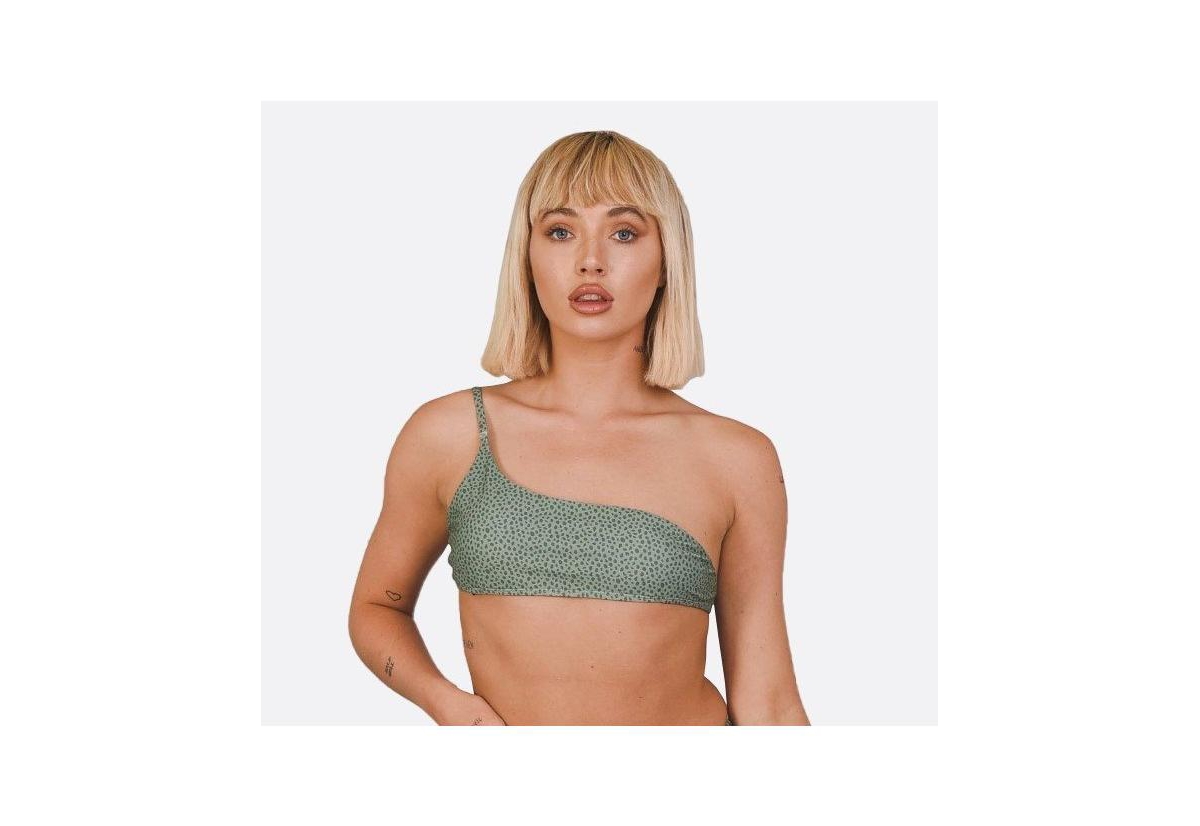 Oosc Women's Sahara Sage Cold Shoulder Bikini Top