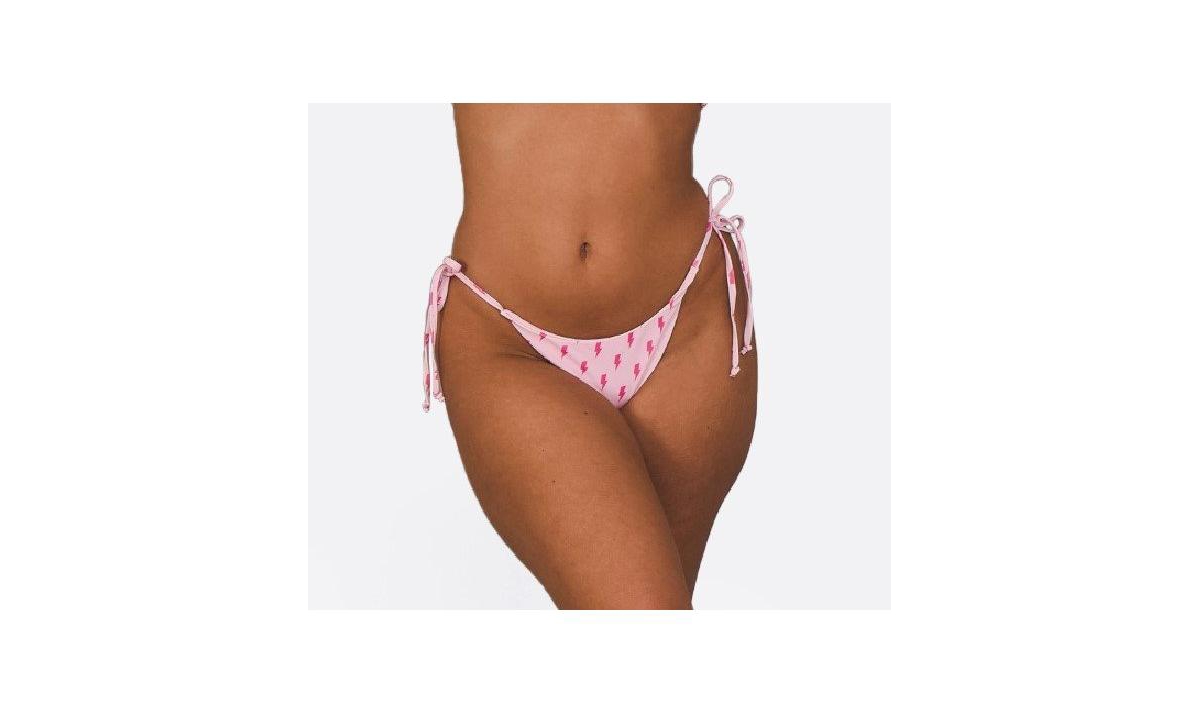 Oosc Women's Strike of Luck Tie Side Bikini Bottoms