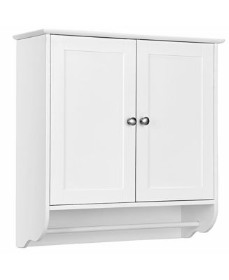 Costway Wall Mounted Bathroom Medicine Cabinet Storage Cupboard - Macy's