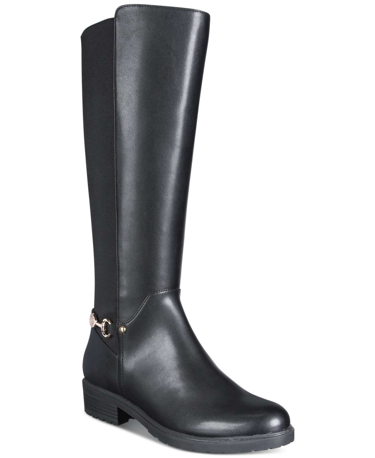 Women's Barnibee Memory Foam Knee High Riding Boots, Created for Macy's - Black