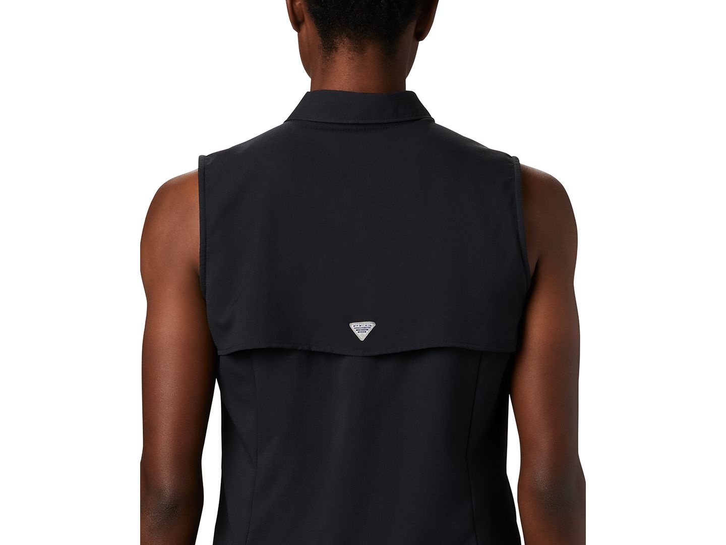 Женская рубашка Columbia Tamiami Sleeveless Shirt, цвет: Чёрный — фото 3
