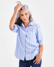 Macy's women's hotsell button down shirts