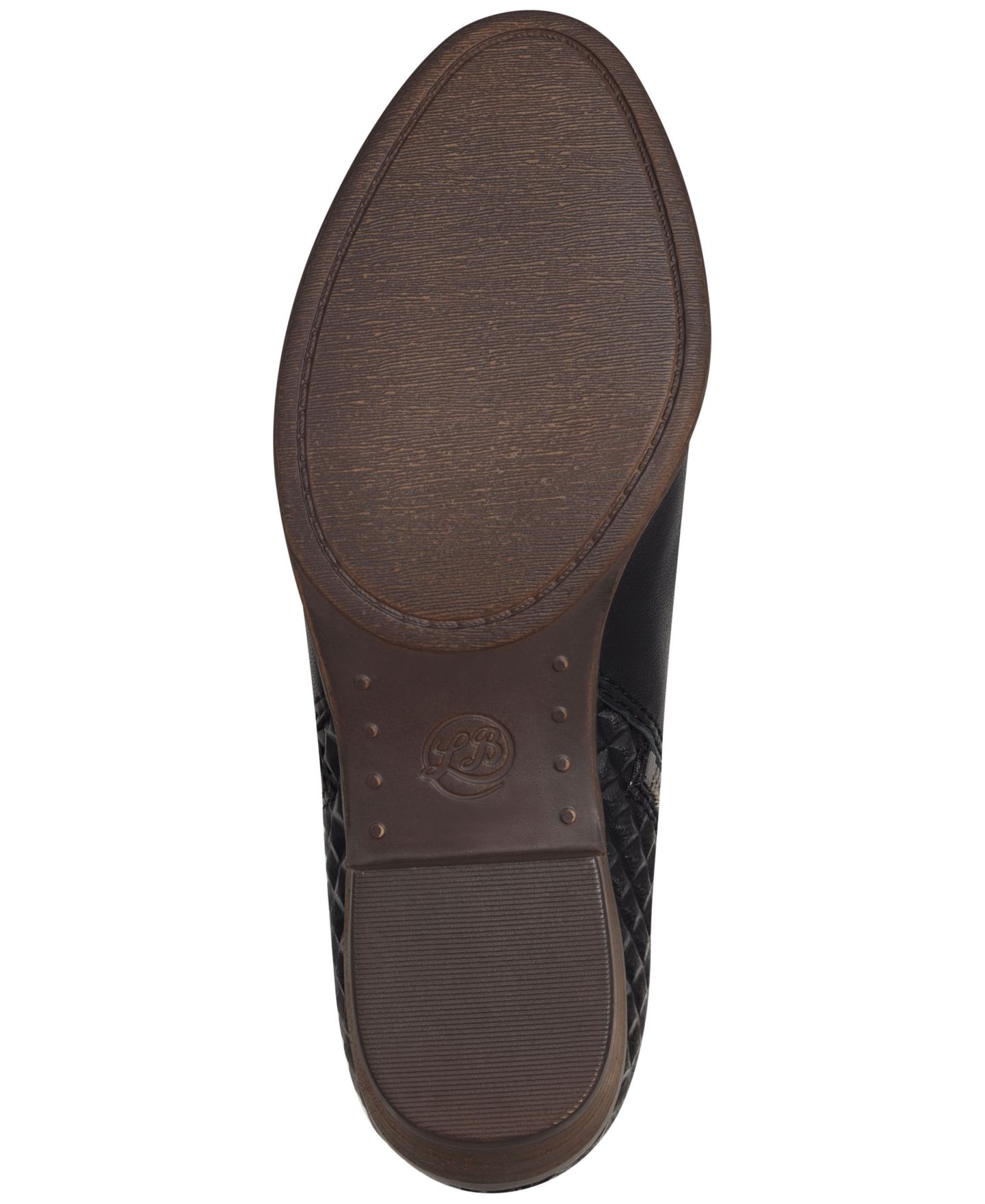 Женские ботинки Lucky Brand Basel Ankle Booties, цвет: Чёрный бриллиантовый кожаный — фото 5