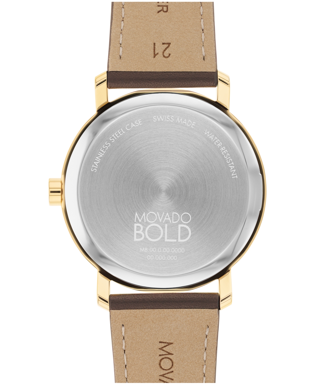 Shop Movado Men's Bold Evolution 2.0 Swiss Quartz Brown Leather Watch 40mm