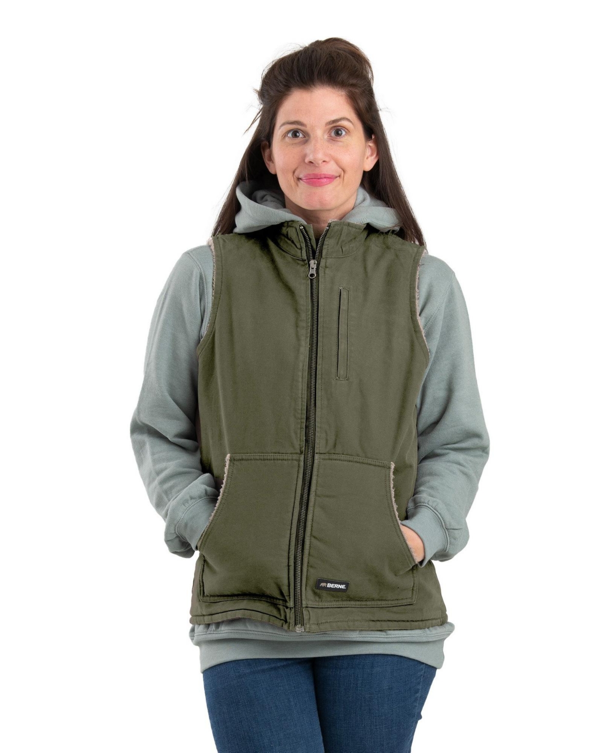 Women's Lined Softstone Duck Vest - Tuscan