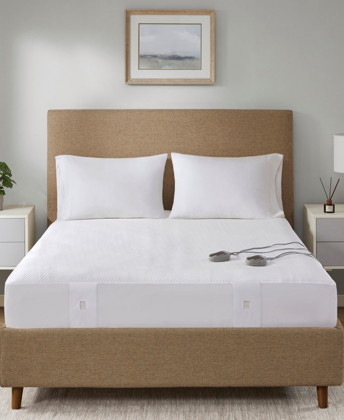 Beautyrest Cool Touch Heated Mattress Pad, King In White