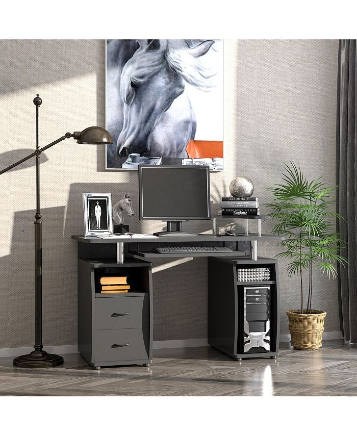 MultiFunction Computer Desk Home Office Workstation with