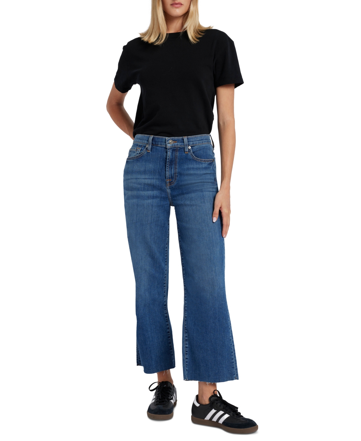 7 FOR ALL MANKIND WOMEN'S ALEXA CROPPED TROUSER JEANS