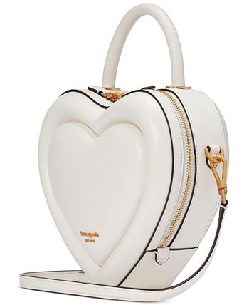 Kate Spade New York Pitter Patter 3D Heart Leather Bag Beige