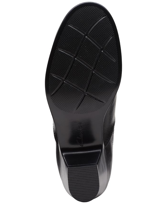 clarks mila sky boots black
