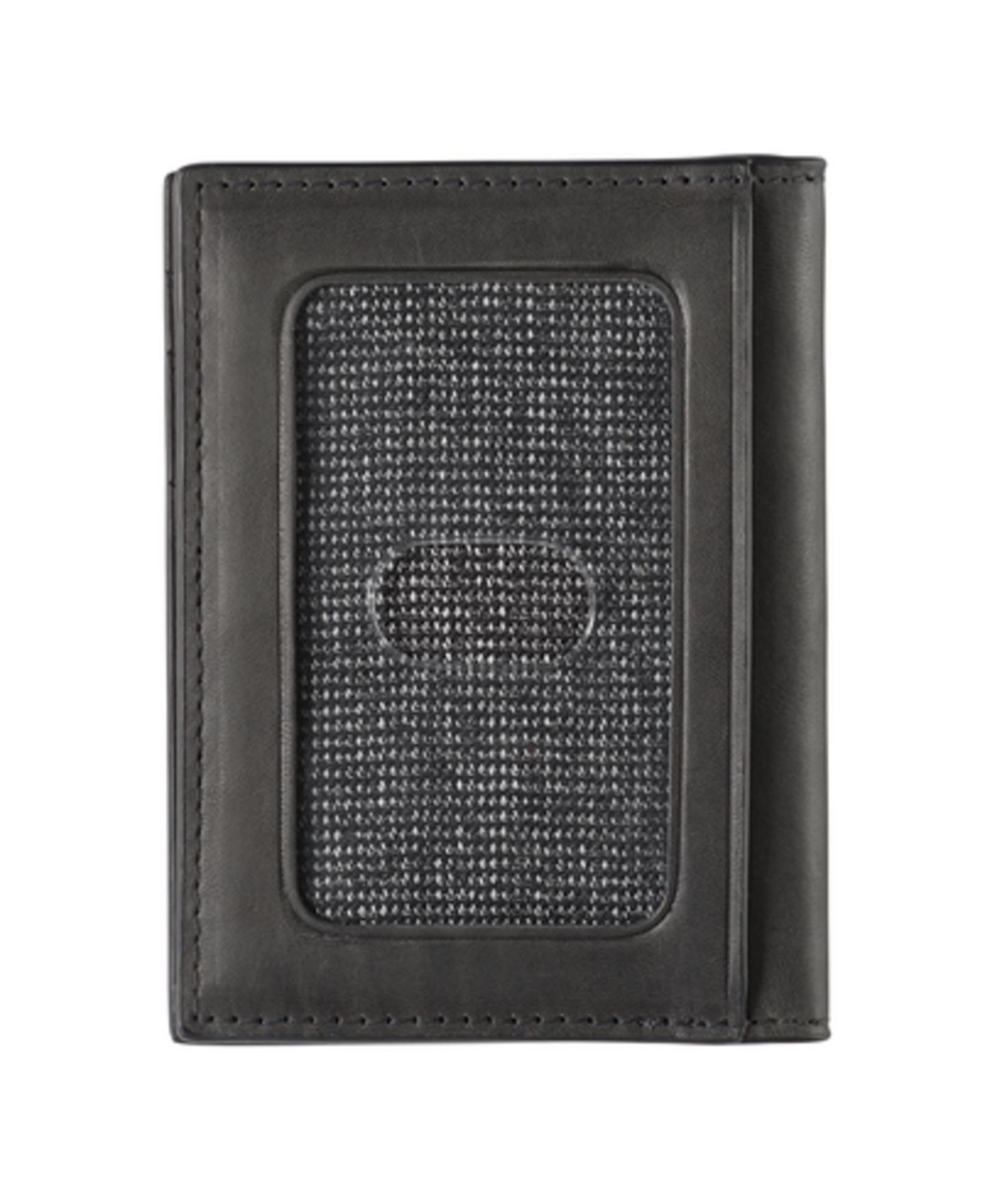 Мужской кошелёк Johnston & Murphy Rhodes Bifold Card Case, цвет: Чёрный кожаный — фото 2