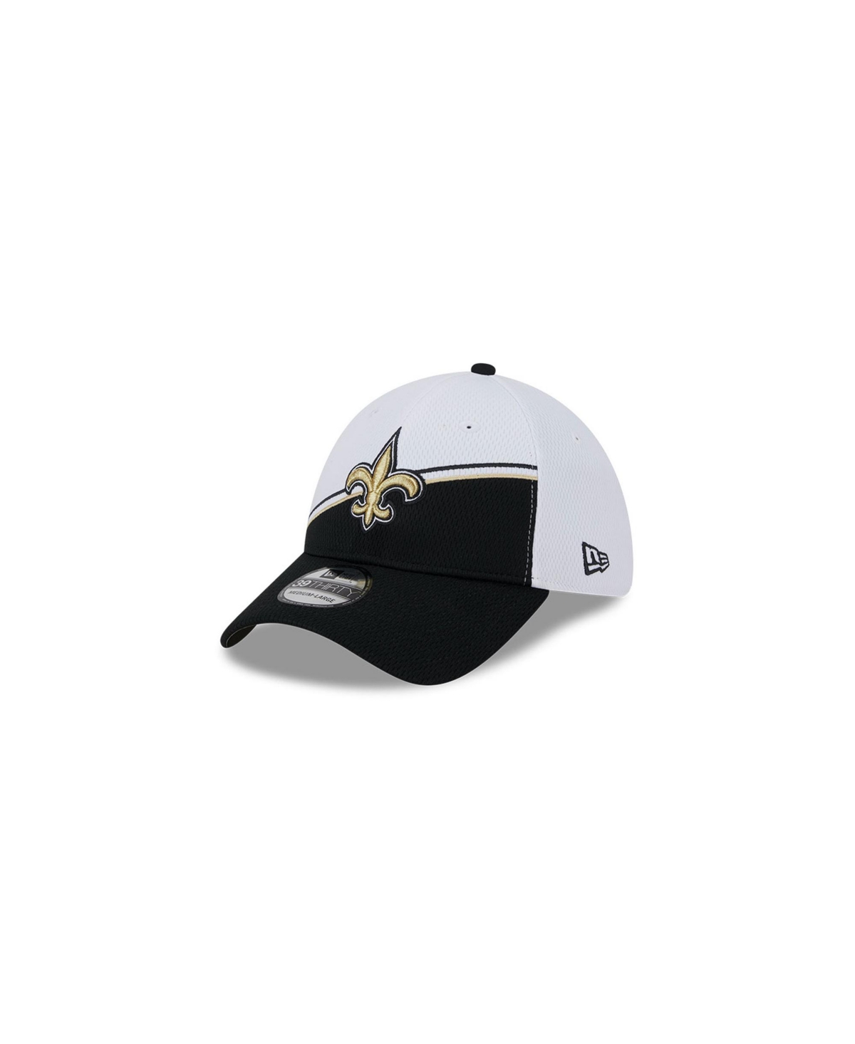 New Era Men's  White, Black New Orleans Saints 2023 Sideline 9forty Adjustable Hat In White,black