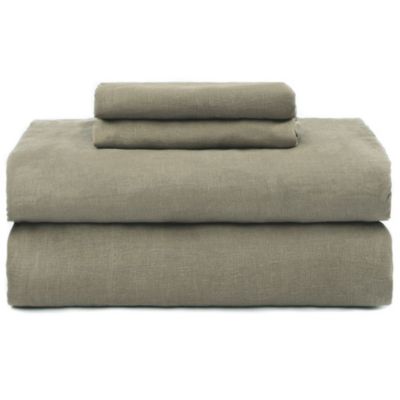 French Linen 3 Piece Sheet Set, Twin