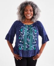 Macy's last act best sale plus size tops