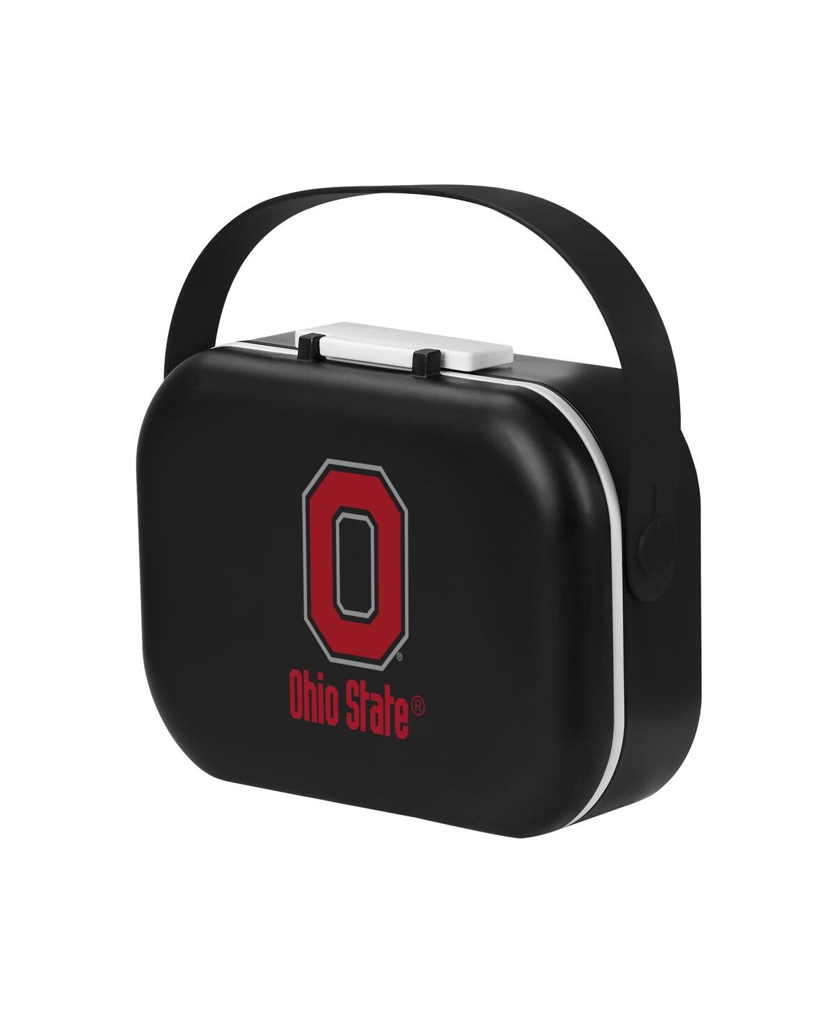 Foco Ohio State Buckeyes Hard Shell Compartment Lunch Box In Black