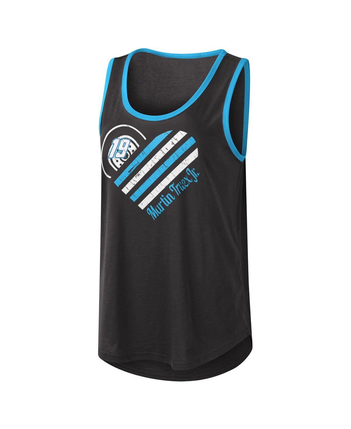 Women's G-iii 4Her by Carl BanksMartin Truex Jr A Game Scoop Neck Tank Top - Black