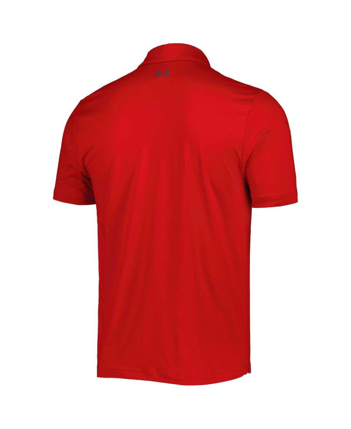 Shop Under Armour Men's  Red 3m Open T2 Green Polo Shirt