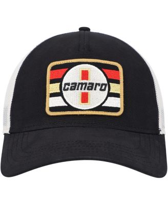 Men's Black Camaro Twill Valin Patch Snapback Hat