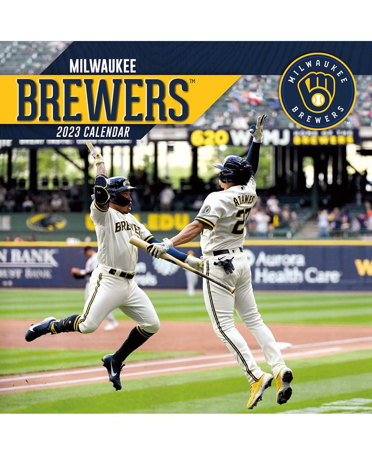 Turner Licensing Milwaukee Brewers 2023 12" X 12" Team Wall Calendar In Multi