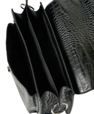 Au Revoir Croc-effect Faux Leather Crossbody Bag