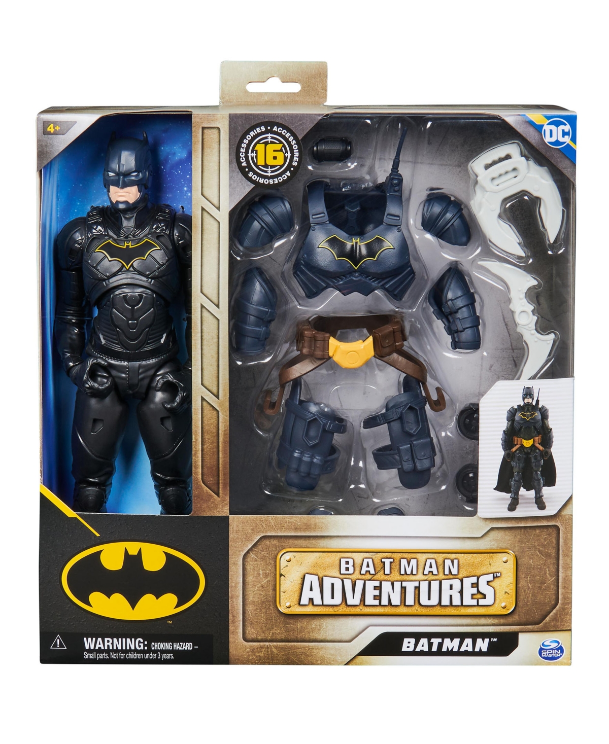 Batman Adventures,  Action Figure With 16 Armor Accessories, 17 Points Of Articulation In Multi-color